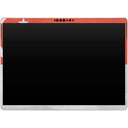 Singapore Flag Distressed Surface Pro 8 Skin
